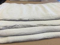 500 New Industrial Shop Rags Cleaning Towels White Large 14x14 Grade b