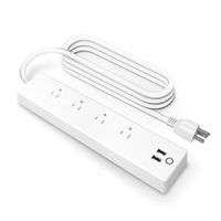 HLT WiFi Smart Power Strip Surge Protector Compatible with Alexa Google Assistant, Smart Multi Plug Outlet with 4 Outlet and 2 USB Port