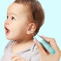 USB Charging Baby Luminous Ear Spoon, Visual Ear Wax Removal Kit With 5x Magnifying Glass, Ear Cleaner, Send Storage Box,Gold
