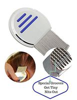 New Head Lice Metal Comb Free Shipping Stainless Steel Long Teeth Terminate Louse and Nit Exterminator Peine para piojos de meral inoxidable Natural de tratamiento para Los piojos Blue