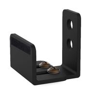 skysen Upgrade Design Matte Black Wall Mounted Adjustable Sliding Barn Door Bottom Floor Guide(711)