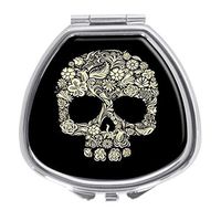 Sugar Skull Design Pill Case Box Western Medicine Tablet Holder Decorative Pill Box for Pocket or Purse