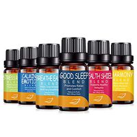 drdong-Natural and Pure TOP 6 Premium Essential Oil Blends-Breathe Ease, Health Shield, Calming Emotion, Stress Relief, Good Sleep and Harmony