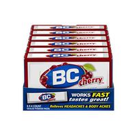 BC Aspirin Fast Pain Relief Powder | Relieves Headaches and Body Aches | Cherry Flavored | Pack of 6 | 4 Powders