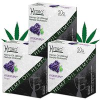 Hydro Herbal Hookah Shisha 150g Pack (with 150mg Hemp Extract) - HYDROPURPLE - Grape - [Premium Flavor - Tobacco Free, Nicotine Free] HYDROPURPLE