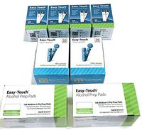 EasyTouch Diabetes Refill Kit 200-200 Test Strips, 200 30g Lancets & 200 Prepads