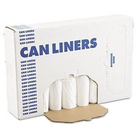 Boardwalk 2432EXH EH-Grade Can Liners, 24 x 32, 12-16gal.4mil, White, 25 Bags/Roll, 20 Rolls/CT