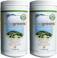 Biopharma Scientific NanoGreens 10, 12.7-Ounce/Green Apple (Double Pack)