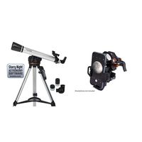 Celestron 60LCM Computerized Telescope (Black) and NexYZ 3-Axis Universal Smartphone Adapter