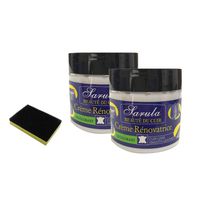 Zhaowei 2pc Leather Repair Filler Compound for Leather Restoration Cracks Burns & Holes with Sponge (Multicolor)