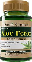 Earth's Creation South African Cape Aloe Vera Ferox Natural Laxative, 60 Capsules