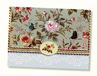 Carol's Rose Garden Classic Butterfly Portfolio Blank 10 Card Set