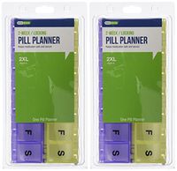 EZY Dose Adult-Lock 14-Day Pill Reminder, 2-Pack