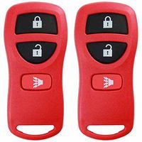 KeylessOption Keyless Entry Remote Control Car Key Fob Replacement for KBRASTU15, CWTWB1U733-Red (Pack of 2)