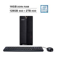 2019 Newest Acer Aspire TC 885 Desktop (8th Gen Intel 6-Core i5-8400 up to 4.0 GHz, 16GB DDR4 RAM, 128GB SSD (Boot) + 2TB HDD, Intel UHD Graphics 630, WiFi, Bluetooth, HDMI, Windows 10 Home)