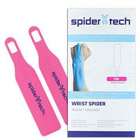 SpiderTech Precut Wrist Therapeutic Kinesiology Tape 2 Pack (Pink)