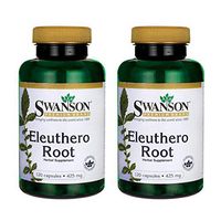 Swanson Eleuthero Root 425 Milligrams 120 Capsules (2 Pack)