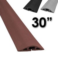 D-2 Rubber Duct Cord Cover - Length: 30" - Color: Brown Cable Protector
