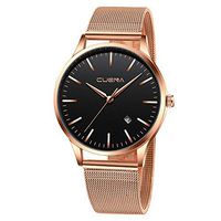 Mens Watches,Fxbar Luxury Men's Nylon Strap Analog Wrist Watch Quartz Bracelet Watches Dress Watch(B)