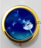 BlackKey Beautiful Dandelion Seed 3-Compartment Decorative Pocket Gift Box Case Organizer for Pill, Color 2 -1583