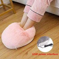 USB Foot Warmer Large Pocket Soft Detachable,Heating Shoes,Heated Cold Weather Winter Warm Shoes,Feet Warmer Winter Shoes Blanket Warmer