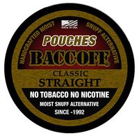 BaccOff, Original Straight Pouches, Premium Tobacco Free, Nicotine Free Snuff Alternative (1 Can)