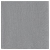 Silver Shimmer Theme Party Luncheon Napkins - 50 Pack