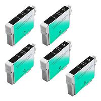 Amsahr T0681 Remanufactured Replacement Ink Cartridges with 5 Black Cartridges