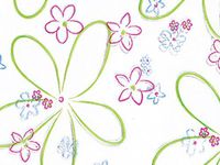Small"Spring Blooms" Floral 7x2x3" Cello Cellophane Treat Food Snack Bags (25 ct)