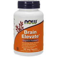 Now Foods Brain Elevate Formula Veg Capsules, 120 Count , Pack of 2