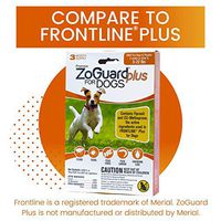 ZoGuard Plus Flea and Tick Prevention for Dogs, Small, 5-22 lbs (3 Dose)