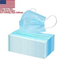 50 PCS Disposable Earloop Face Mask Blue Filters Bacteria Breathable Beauty Medical 3 PLY