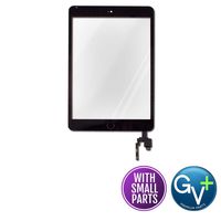 Group Vertical Replacement Touch Screen Digitizer with Home Button, IC Chip Compatible with Apple iPad Mini 3 (Black) (A1599, A1600)
