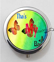 BlackKey That's My Bae 3-Compartment Decorative Pocket Gift Box Case Organizer for Pill, Color 1 -650