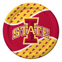 8-Count Paper Dinner Plates, Iowa State Cyclones