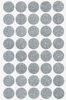 Royal Green Silver Labels 3/4 Diameter - Sparkly Circle Stickers -Size 0.75 inch 19mm - 600 Pack