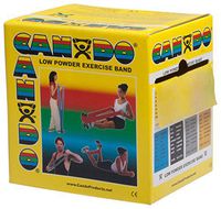 FEI 10-5221 Can-Do Low Powder Exercise Band, 50 yd. Roll, X-Light, Yellow