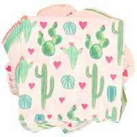 Fiesta Party Supplies, Cactus Napkins (100 Pack)