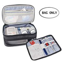 Luxja Insulin Travel Case, Double Layer Insulin Bag for Insulin Pens, Glucose Meter and Other Diabetic Supplies (Bag Only), Black