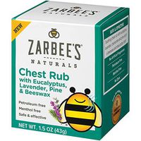 Zarbee's Naturals Children's Chest Rub, 1.5 Ounces, with Eucalyptus, Lavender, Pine & Beeswax