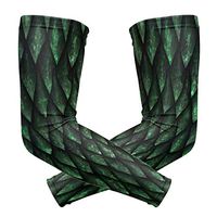 ZZKKO Dragon Scale Cooling Arm Sleeves Cover Uv Sun Protection for Men Women Running Golf Cycling Arm Warmer Sleeves 1 Pair