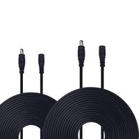 Kabenjee 2x 5m/16.4ft DC Power Adaptor Extension Cable,5.5mm x 2.1mm DC Extension Connector Cable for LED Strips-CCTV Security Cameras-Car,Monitors-Ip Camera Dvr Standalone,AHD Security Camera Systems