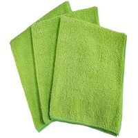 36 Microfiber Towels Size 16 X 16 for Cleaning and Detailing lint Free Scratch Polishing Cloths Free (Tropical Green)