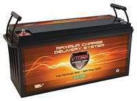 VMAX Solar Battery SLR200 12V 200Ah AGM GRP 4D Deep Cycle Battery Compatible with Solar Grid Panel Energy Backup Unit
