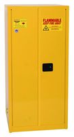 Eagle 1962SC12 Combo Safety Cabinet for Flammable Liquids, 2 Door Manual Close, 60 gallon, 65"Height, 31-1/4"Width, 31-1/4"Depth, Steel, Yellow