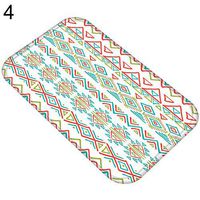 Super1798 Bathroom Geometric Pattern Living Room Door Mat Entrance Rug Anti-slip Carpet-4#