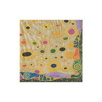 Caspari Viennese Nouveau Paper Cocktail Napkins in Platinum, 20 Per Package