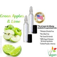Set of 2x 10 ML Bottles: Green Apples & Lime Fragrance Oil