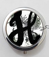 BlackKey Letter H 3-Compartment Decorative Pocket Gift Box Case Organizer for Pill, Color 1 -1367