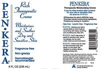Pen'Kera Therapeutic Moisturizing Cream -- 8 oz.